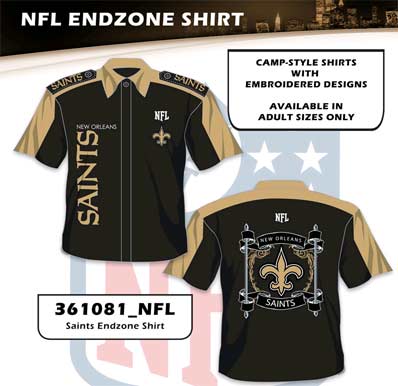 Saints End Zone Shirts