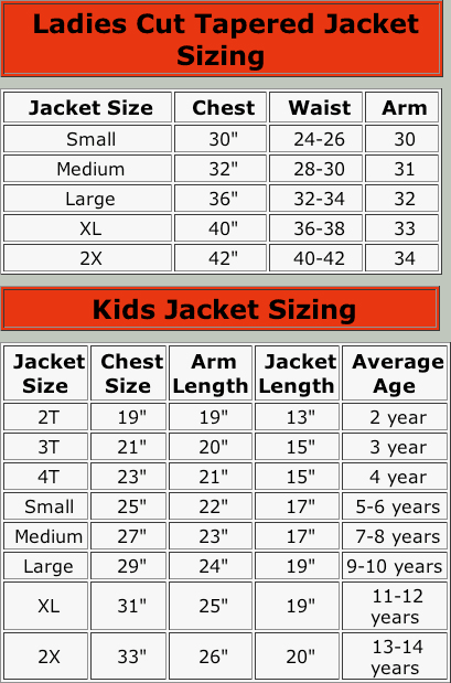 Shirt sizes