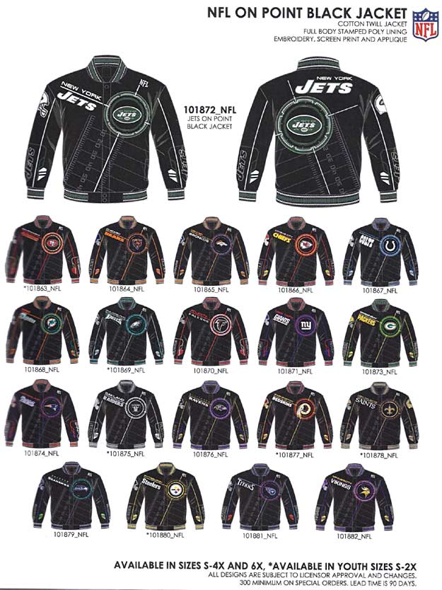 On Point Jackets for NFL