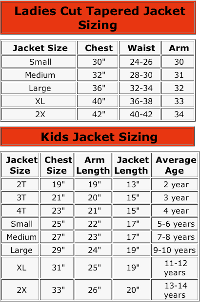 Shirt sizes